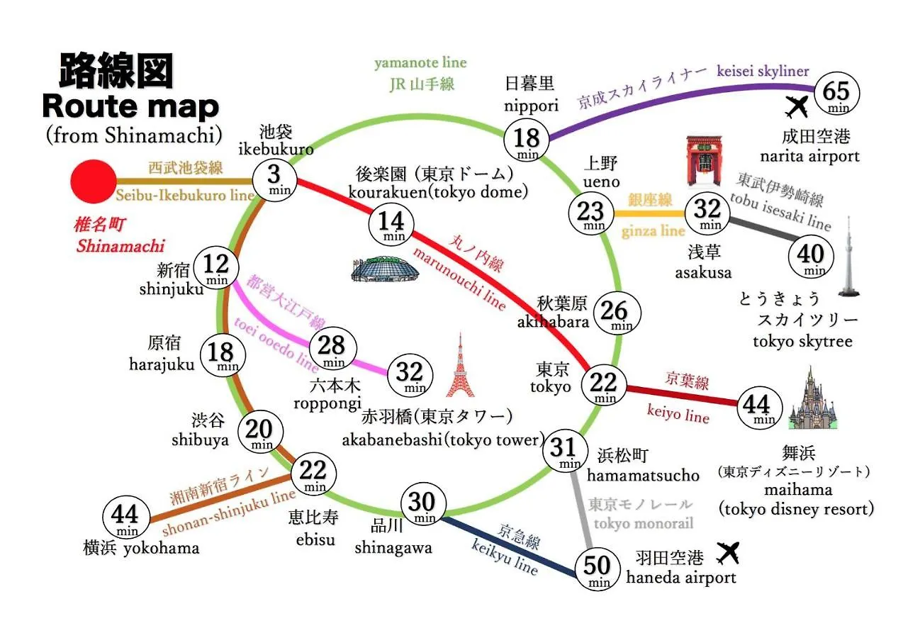 דירות טוקיו 広さ６０平米！池袋至近！大きめのお部屋でリラックス！最寄駅まで徒歩５分！ポータブルwi-Fi無料！ יפן
